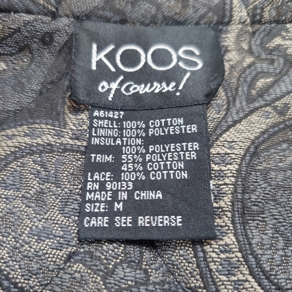 Black velvet feel Koos of Course jacket - Picture 6 of 6